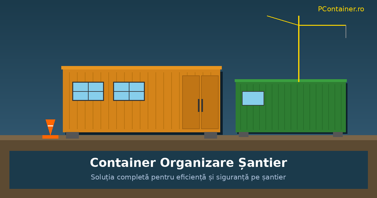 Container Organizare Șantier – Soluția Completă pentru Eficiență și Siguranță