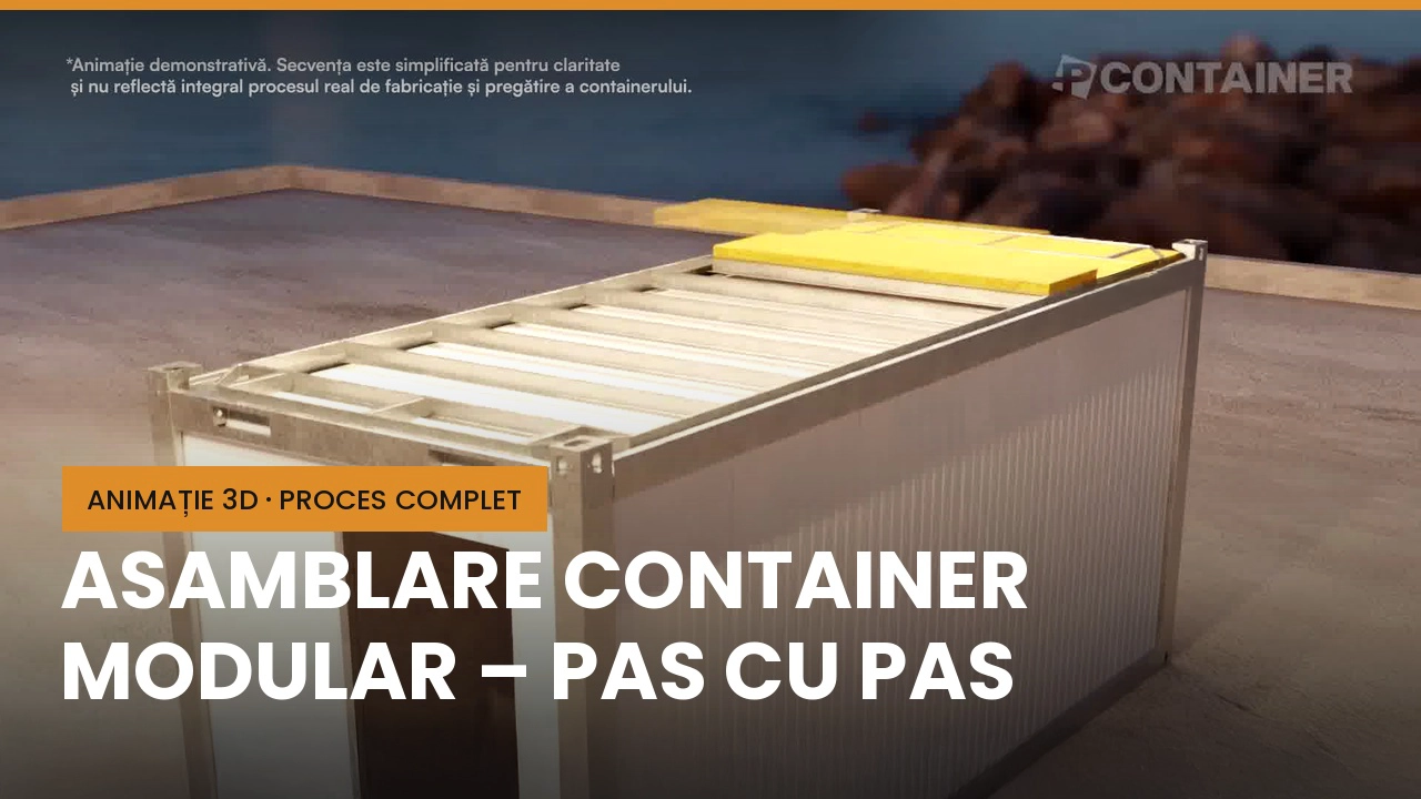 Cum se asamblează un container modular, pas cu pas