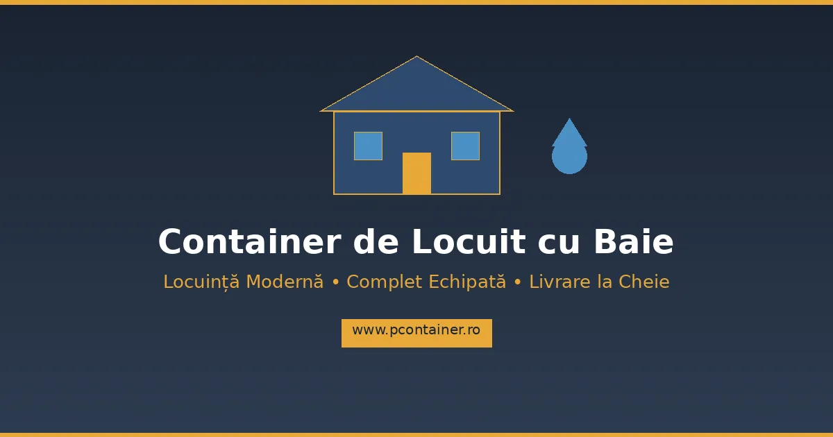 container de locuit cu baie