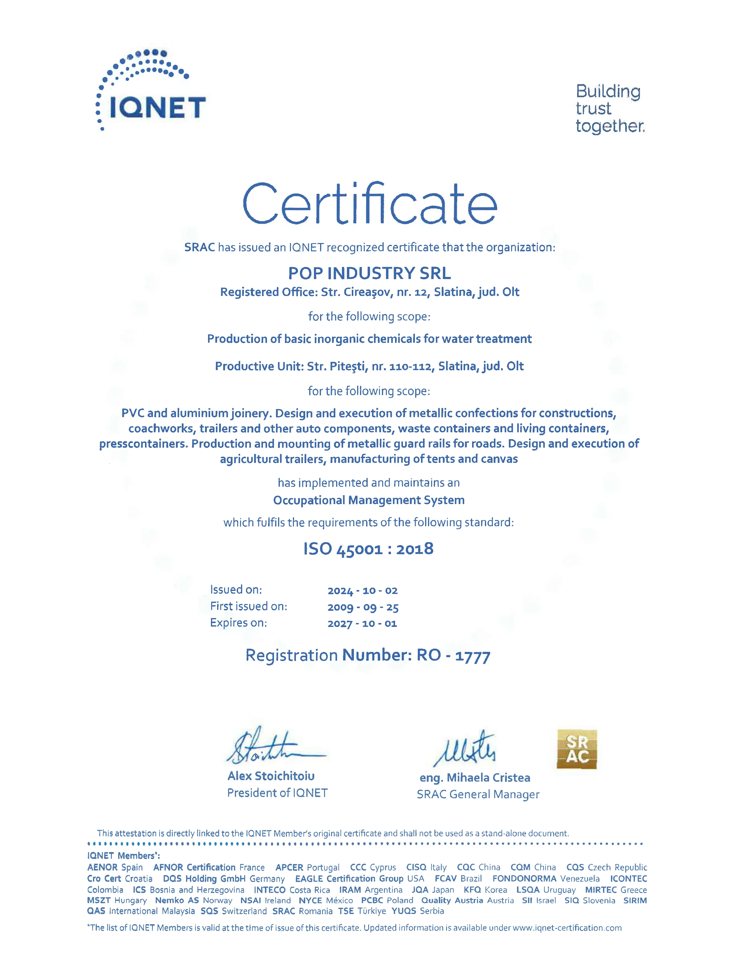 ISO 45001:2018