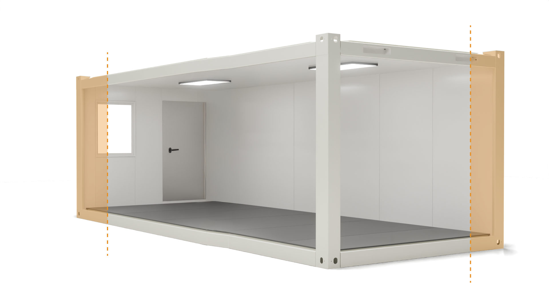 Containere Premium XL lungime 7,3m, latime 3m